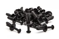 1000 x Screw Type Panel Clips - Black