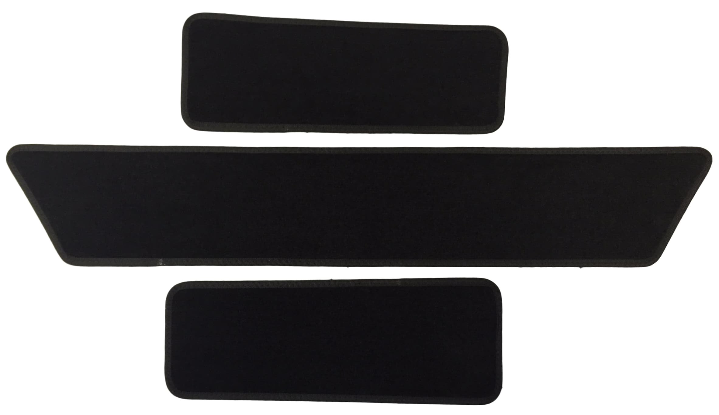 Volkswagen (VW) T5 / T6 Cab Step Mats + Sliding Door Mat - Black Carpet ...